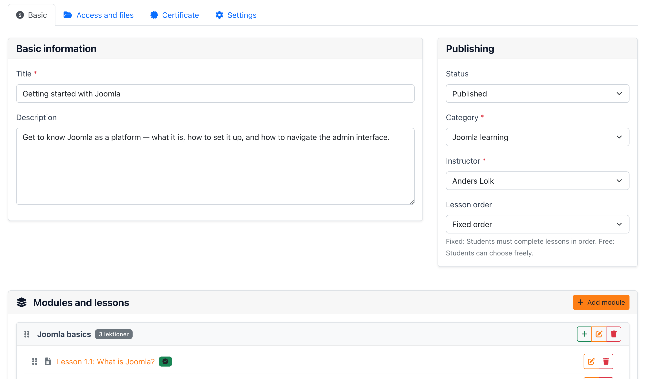 4 3 frontend course editor